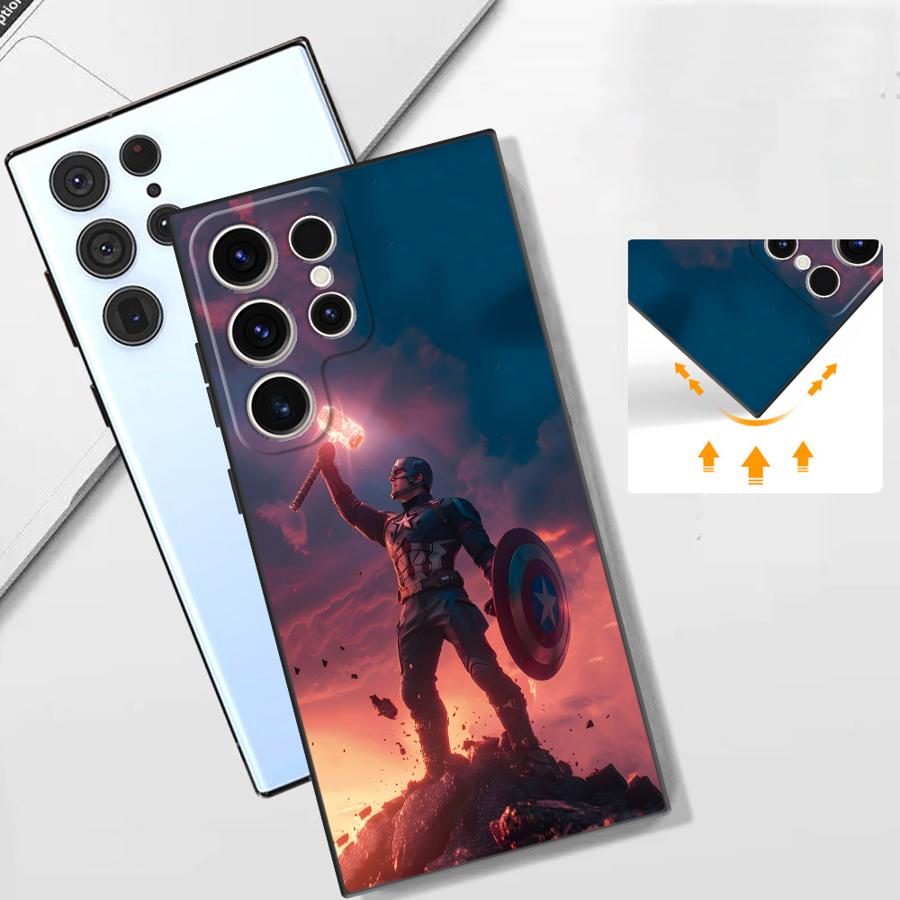 Крутой чехол Мстители Marvel для Samsung Galaxy S26 S20 S10 S9 S25 Ultra Note 20 Ultra 8 9 10 S23 S21 FE S24 Plus Чехол для телефона Funda