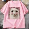 Goofy Ahh Cat T Shirt Meme Dank Cursed Weirdcore Cringey T-Shirts Men Women I Got Too Silly Tshirt Huh Cat Memebn Crying Cat