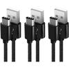 SUCESO USB Type C Cable [1M+2M+2M/Pack of 3] Braided Nylon USB C Cable Fast Charging USB C Charger for Samsung Galaxy S10/S9/S8/A7 A