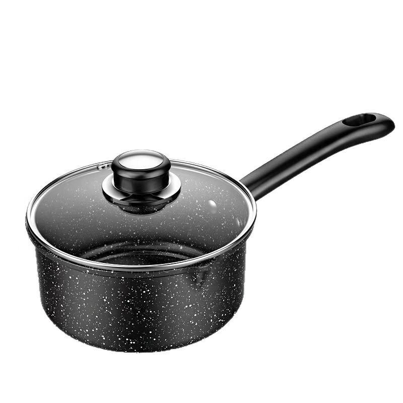 Антипригарная кастрюля с каменным покрытием Maifan, 18 см