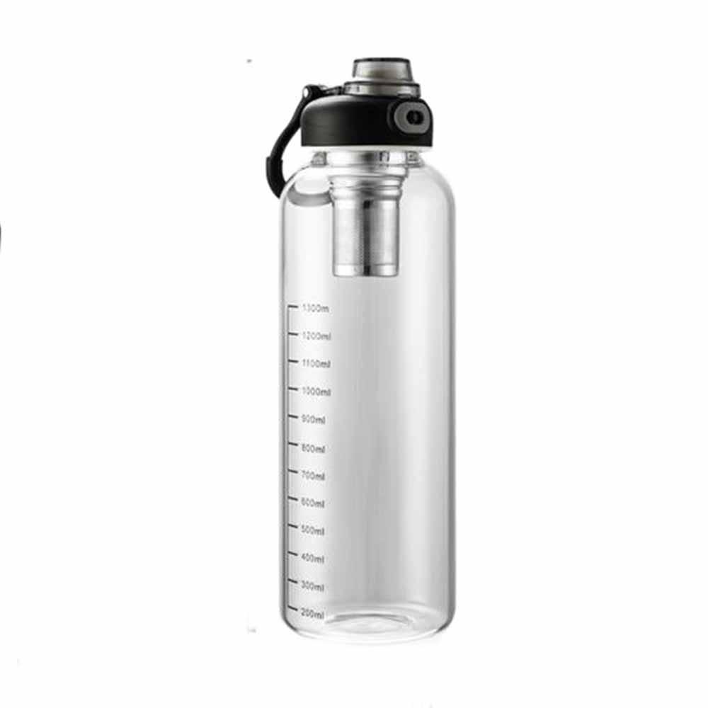 Large Capacity Tea Separation Cup Thickened Glass Tea Water Bottle Glass Water Cup Water Drinking