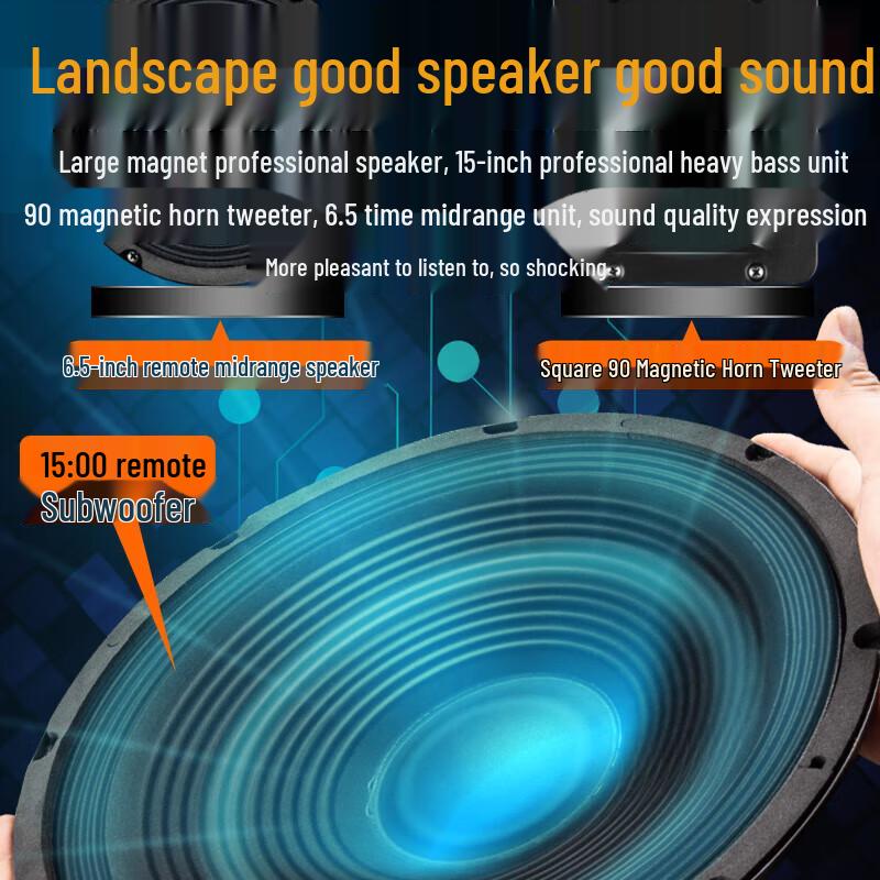 SANSUI Portable Outdoor Karaoke Speaker CN plug (adapter included)