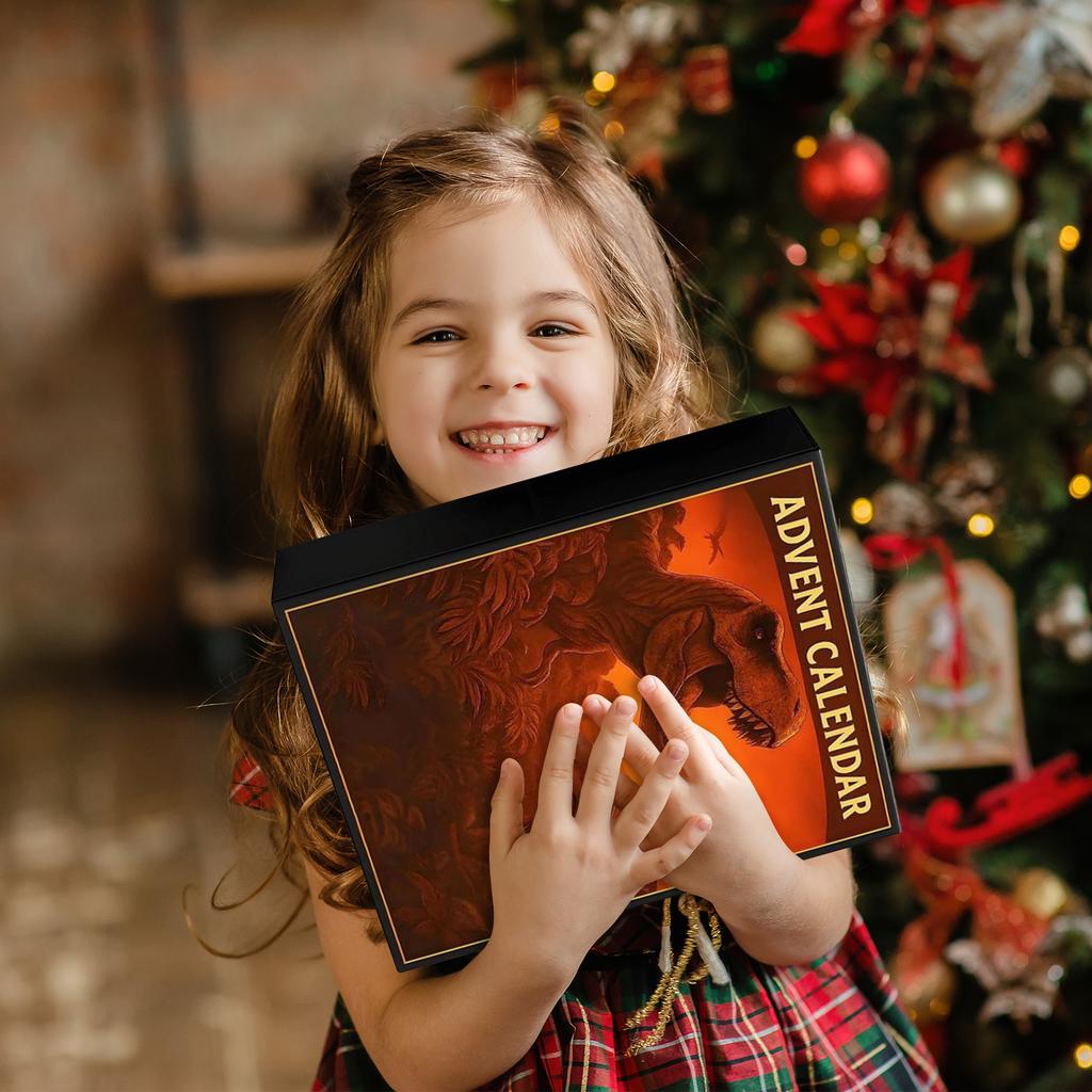 Календарь Адвента «Парк динозавров» 2025 с 24 фигурками-сюрпризами Рождественский календарь Адвента для Хэллоуина и Рождества