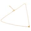 Women Necklace Heart Shape Pendant Gold Plating Fashionable Lady Necklace for Daily Party Dating