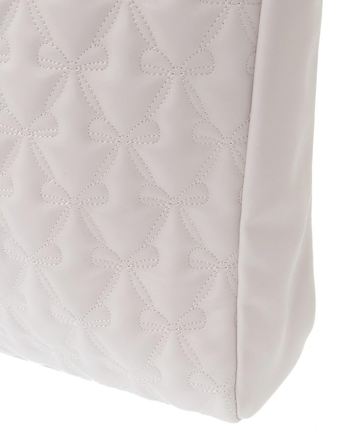 Maison de FLEUR Ribbon Quilted Light Size 08000792600 Carry-On Tote, Pink, F,