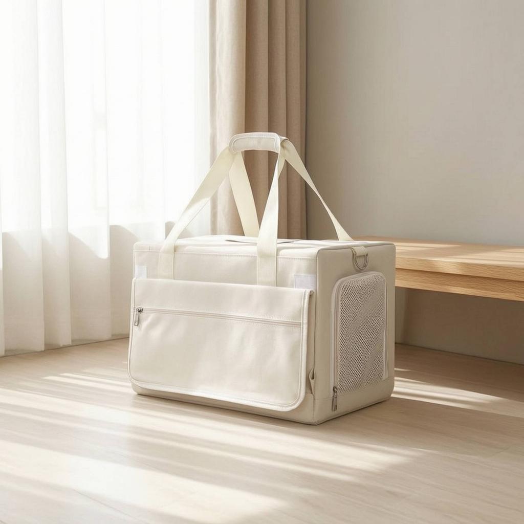 Pet Carrier with Front Pocket Safe Soft-Sided Pet Carrier Comfortable Tear-Resistant for Cat Owners, Vet Visits