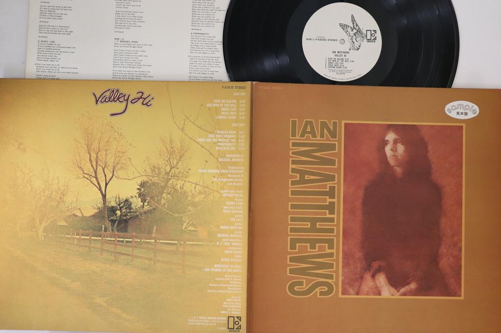 LP Record IAN MATTHEWS - Valley Hi P8363EPROMO ELEKTRA 1973 Japan Folk Used