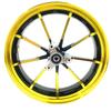 Алюминиевые передние обода колес RPM 12*2.75 дюйма, 3 отверстия, под тормозной диск, для Yamaha BWS JOG-GY6 RSZ Little Monkey Niu N1S, для модификации электросамоката