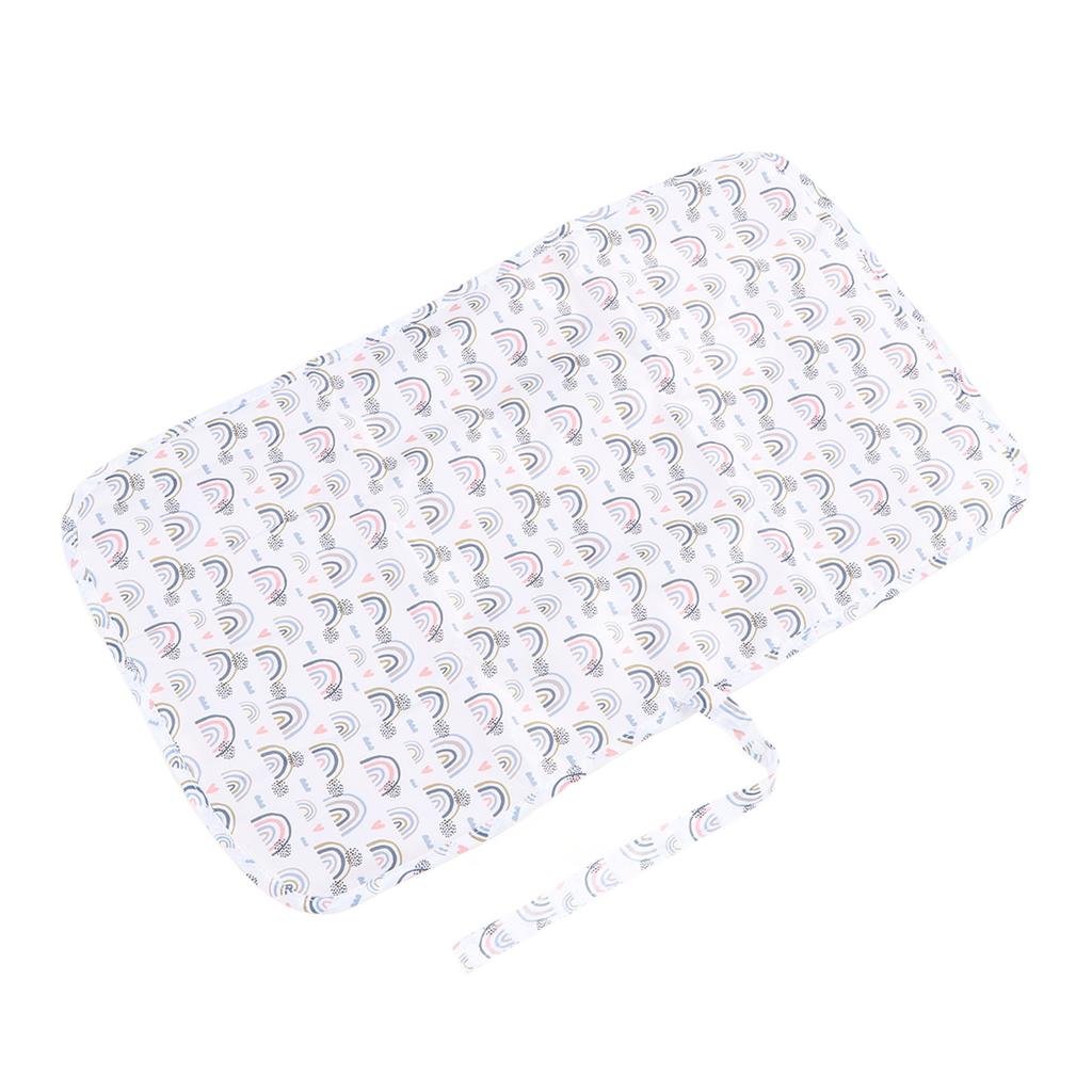 Diaper Changing Pad Waterproof Foldable Portable Nylon Baby Changing Mat for Home Car Outdoor White