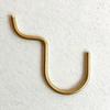 Hook for Perforated Board 9-12mm Thick BRASS HOOK Brass Single 5 Pieces KEFU