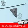 Для Changan DEEPAL L07 2025 2026 3D ABS Наклейка Значок Эмблема на Переднюю Часть Автомобиля Наклейки Черный Значок Логотип Эмблема Чехол Авто-Стайлинг
