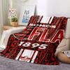 1PC Clube de Regatas do Flamengo Patterned Flannel Blanket Suitable For All Seasons for Home Decor Warmth and Comfort Gifts Holiday Present
