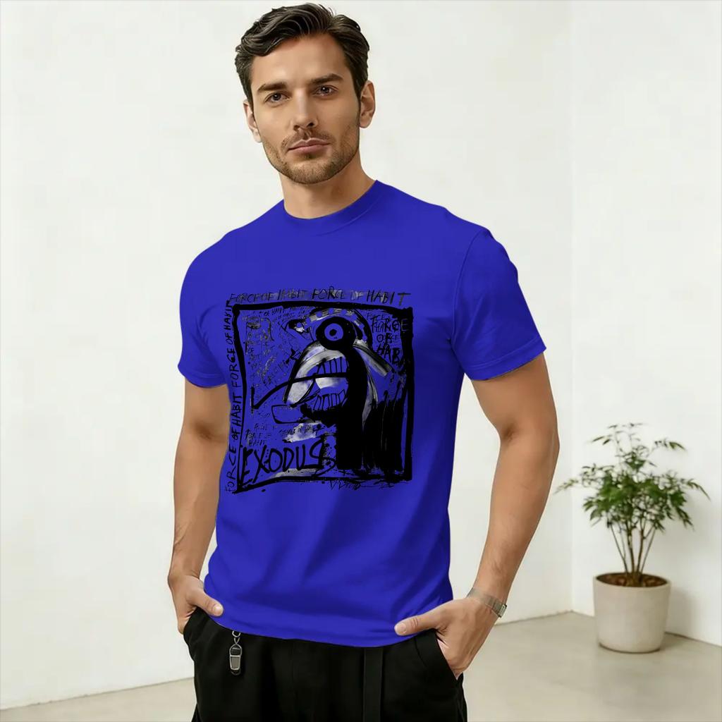 Rock Band Exodus Fan Art TShirt Summer 100 Cotton T Shirts For Adult Fashion Casual Tee Shirt ShortSleeve Y2K Retro Top Tees