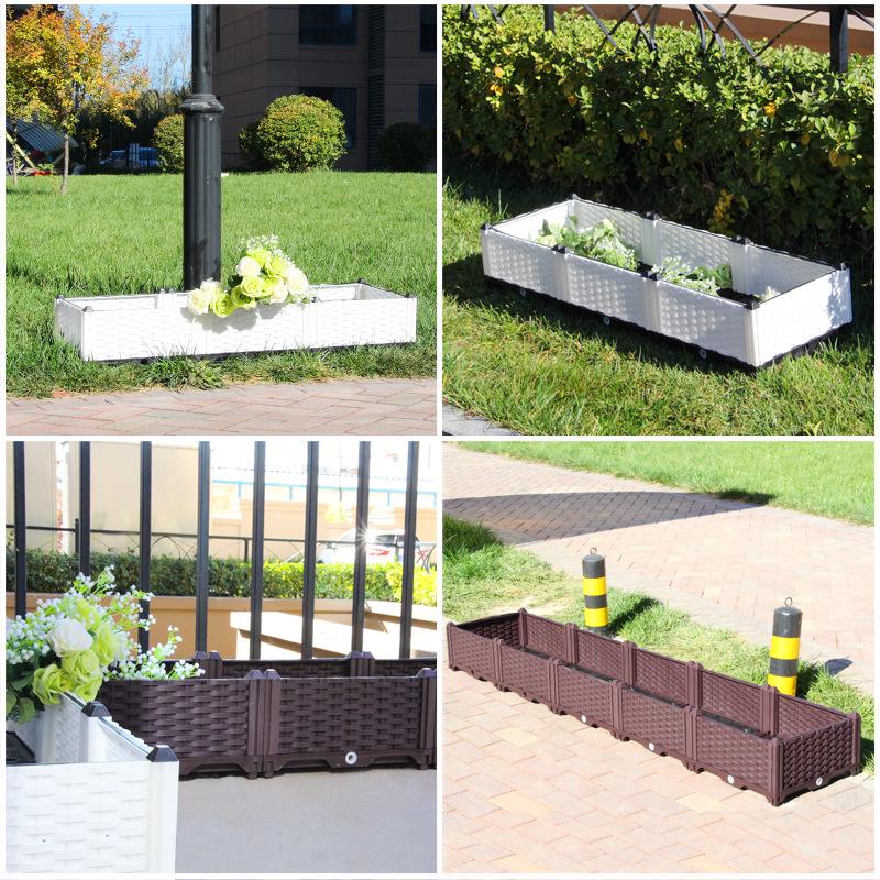 Modular Balcony Planting Box - Greenhouse Cultivation Flower Pot for Hotels and Guesthouses