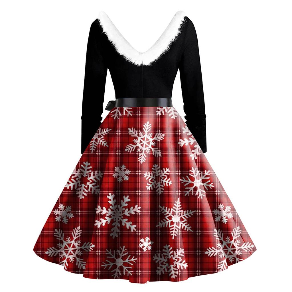 Женское повседневное и модное платье на молнии с длинными рукавами и v-образным вырезом в тон