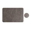 Yousheng Faux Leather Placemat Coaster Dining Table Heat Insulation Pad Dual Side Waterproof Placemat for Kitchen Countertops Dining Tables