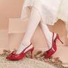 Летние Новые Удобные Туфли-лодочки с Острым Носком, Темпераментные Банкетные Туфли на Высоком Каблуке, Модные Сексуальные Элегантные Сандалии с Закрытым Носком и Тонким Каблуком