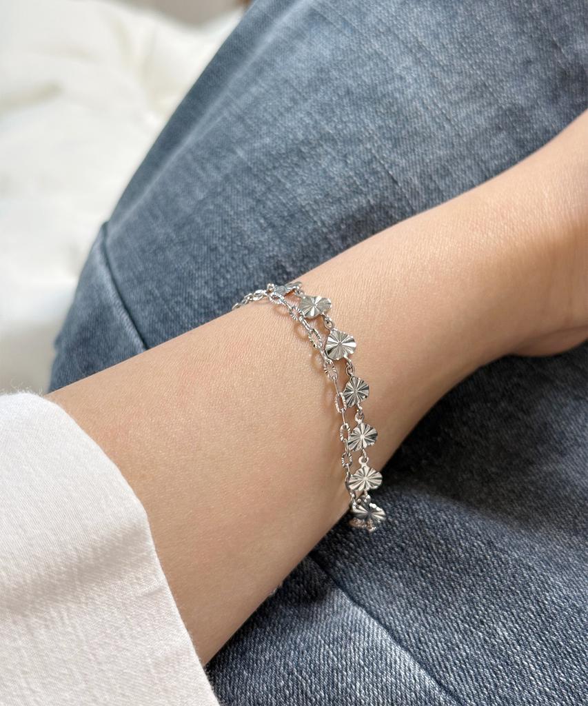 Браслет Monoflux Shining Heart с двойной цепочкой