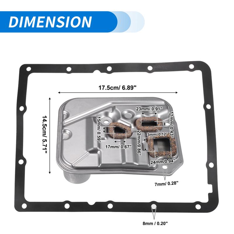 UXCELL A44DE Car Transmission Filter Oil Pan Gasket Kit for Suzuki Grand Vitara Base, Limited, Premium 2.4L L4 - Gas 2011