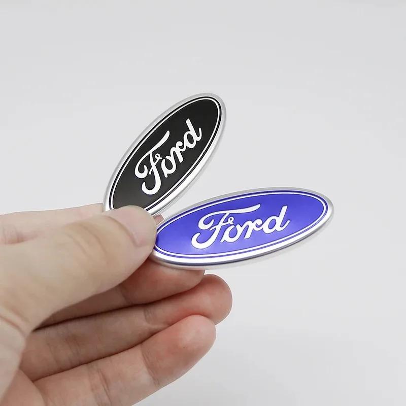 LLKC3 5.8cm Car Steering Wheel Center Badge Logo Sticker Steering Wheel Logo Sticker For Ford Focus 3 MK2 Fiesta MK7 Mondeo MK4 Fusion