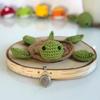 Подставка под стакан Yousheng Knitted Turtle Coaster, очаровательные вязаные крючком коврики для чашек, термостойкие впитывающие салфетки для стола, нескользящие подставки под стаканы в виде овцы для кухни и офиса