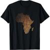 Melanin Shades Africa Map - Africa DNA Fingerprint T-Shirt