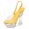 Women's Catwalk Transparent Slippers with High Heels