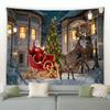 Christmas Snowman Print Tapestry Bedroom Living Room Home Decoration Wall Decoration Background Cloth