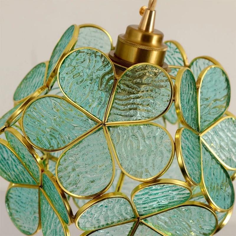 Стеклянные подвесные светильники Светодиодный потолочный светильник Домашний декор Люстра Подвесной цветочный фонарь Подвесные люстры Светильник кухонный остров