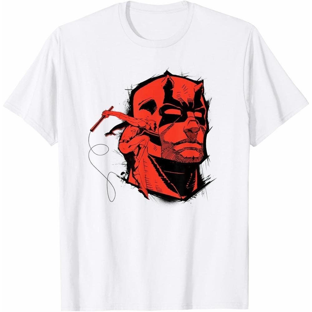 Daredevil TShirt Grunge Unisex Short Sleeve Soft Cotton Slim Fit Crew Neck Fashion Daily Top for All Genders