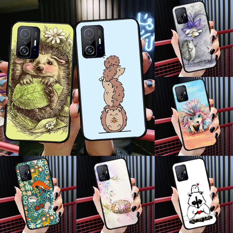Милый маленький ёжик цветной Чехол Для Xiaomi POCO X7 X6 Pro X3 X5 M6 F3 F5 F6 Pro 11T 12T 13T 14T Pro 13 14 Ultra Обложка