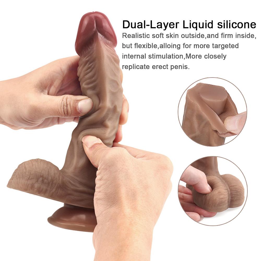 Super Realistic Dildo Soft Silicone Skin Feeling Huge Big Penis With Suction Cup Sex Toys For Woman Anal Masturbation Sexy Dick Phallus