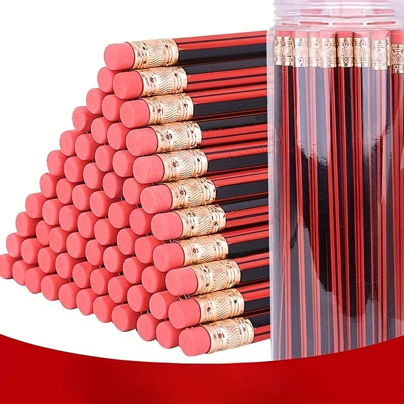 10 шт. шестиугольная ручка для рисования с ластиком — идеально подходит для начальной школы — карандаш HB в комплекте