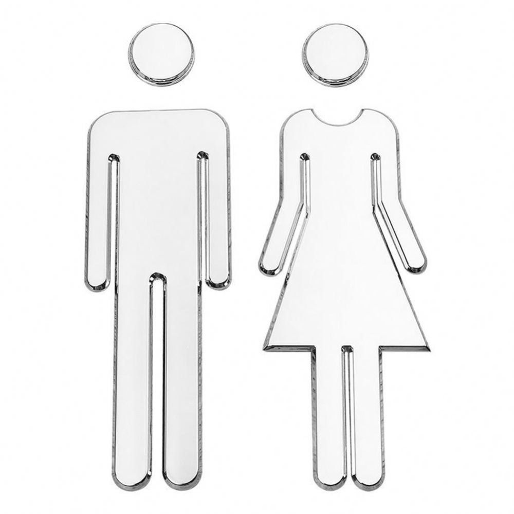 Wc Door Men Symbol Hotel Restaurant Bathroom Sign Signboard Toilet Symbol Signage Toilet Sticker