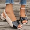 Summer Womens Sandals Block Heels Women Shoes Open Toe Casual Shoes Plus Size Women High Heels Luxury Sandalias De Mujer
