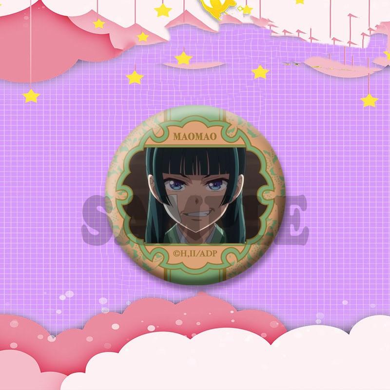 Cute Anime Figure Maomao Lapel Pins Funny Cartoon Role Brooch Hat Clothes Bag Badge Fashion Jewelry Accessories Gifts for Friend