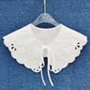Collar Insignia Women's Lace Collar Organza Embroidery Detachable Shirt New Bow Fake Collar