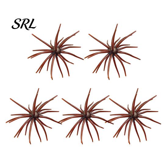 Bass Fishing Tackle 5Pcs Bionic Sea Urchin Lure, 4cm/0.5g, 7cm/1.6g, 9cm/2.8g, 11cm/8.7g Floating Freshwater Fish Lures Artificial Bait, Fuzzy