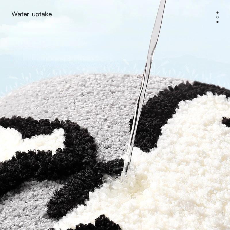 Очаровательные коврики для купания собак - Премиальный плюшевый микрофибровый коврик для ванной, Супервпитывающий быстросохнущий коврик для лап питомца для декора ванной комнаты