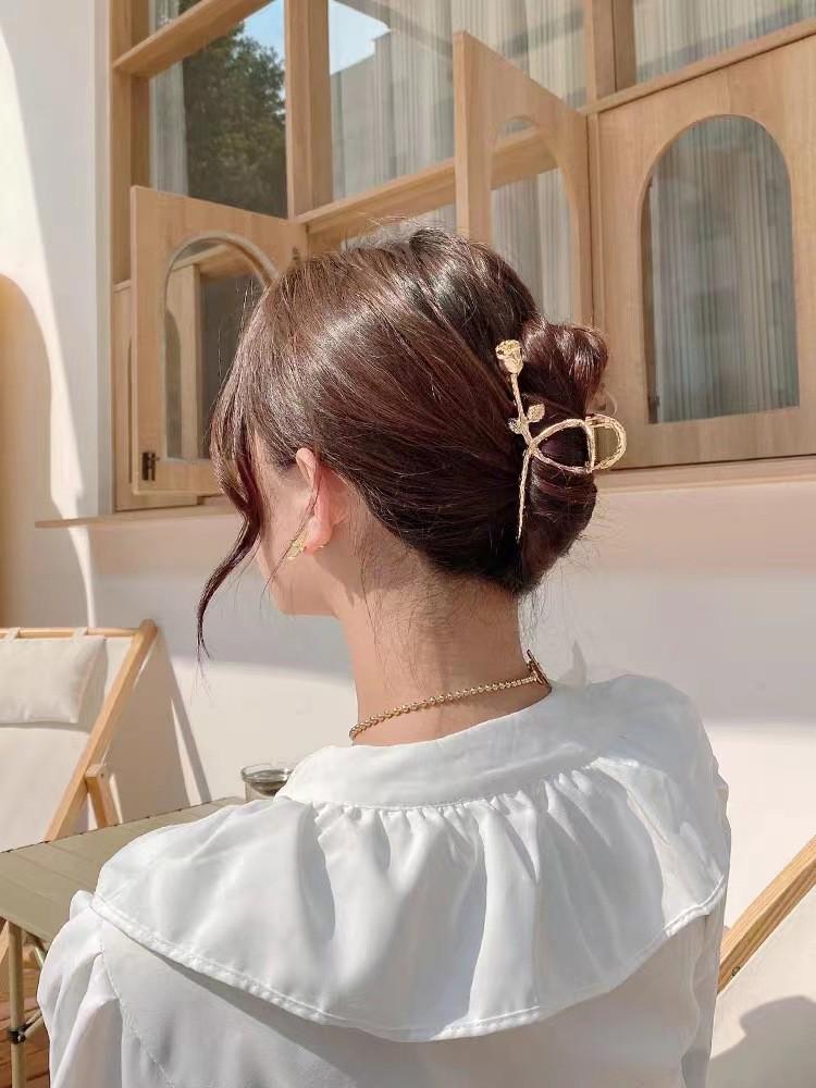 Премиальная металлическая заколка для волос «Акула» для женщин - Большая летняя заколка для волос, Уникальный дизайн