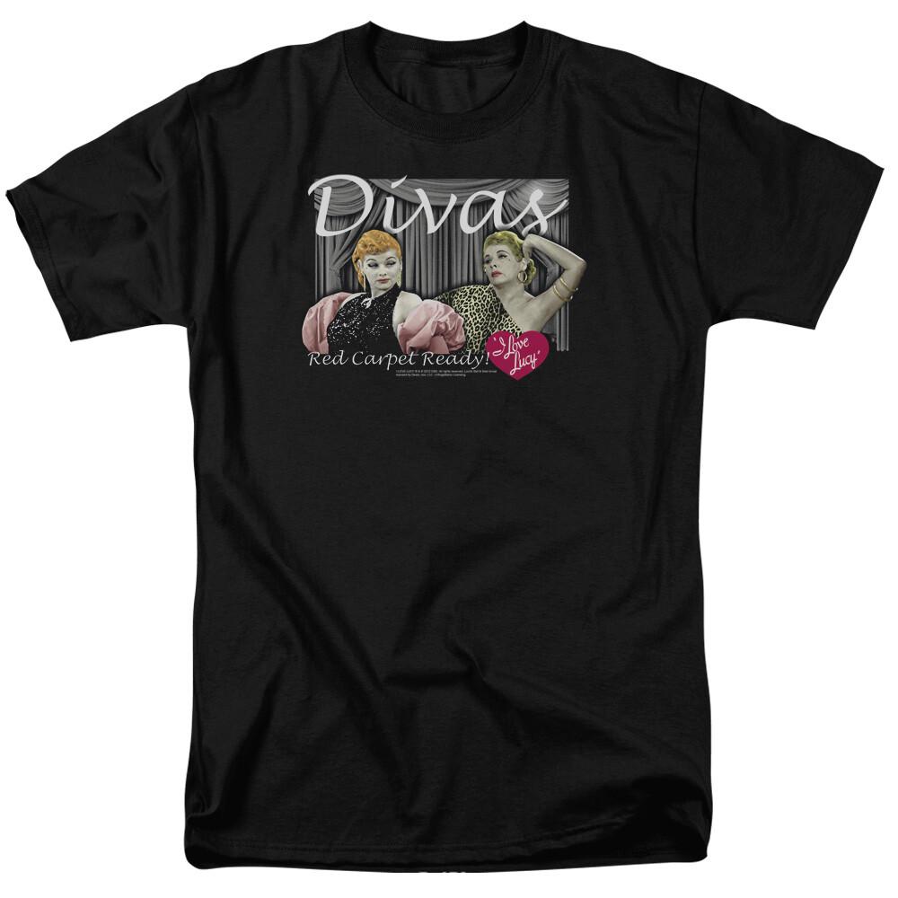 I Love Lucy Divas T Shirt Licensed Funny TV Show Tee Black