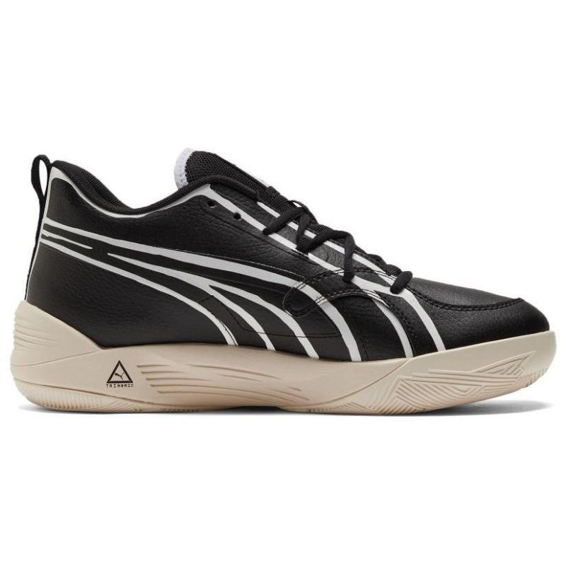 PUMA x Joshua Vides TRC Blaze Court Mid Anti-slip Supportive Basketball Shoes Unisex Black White 377134-01