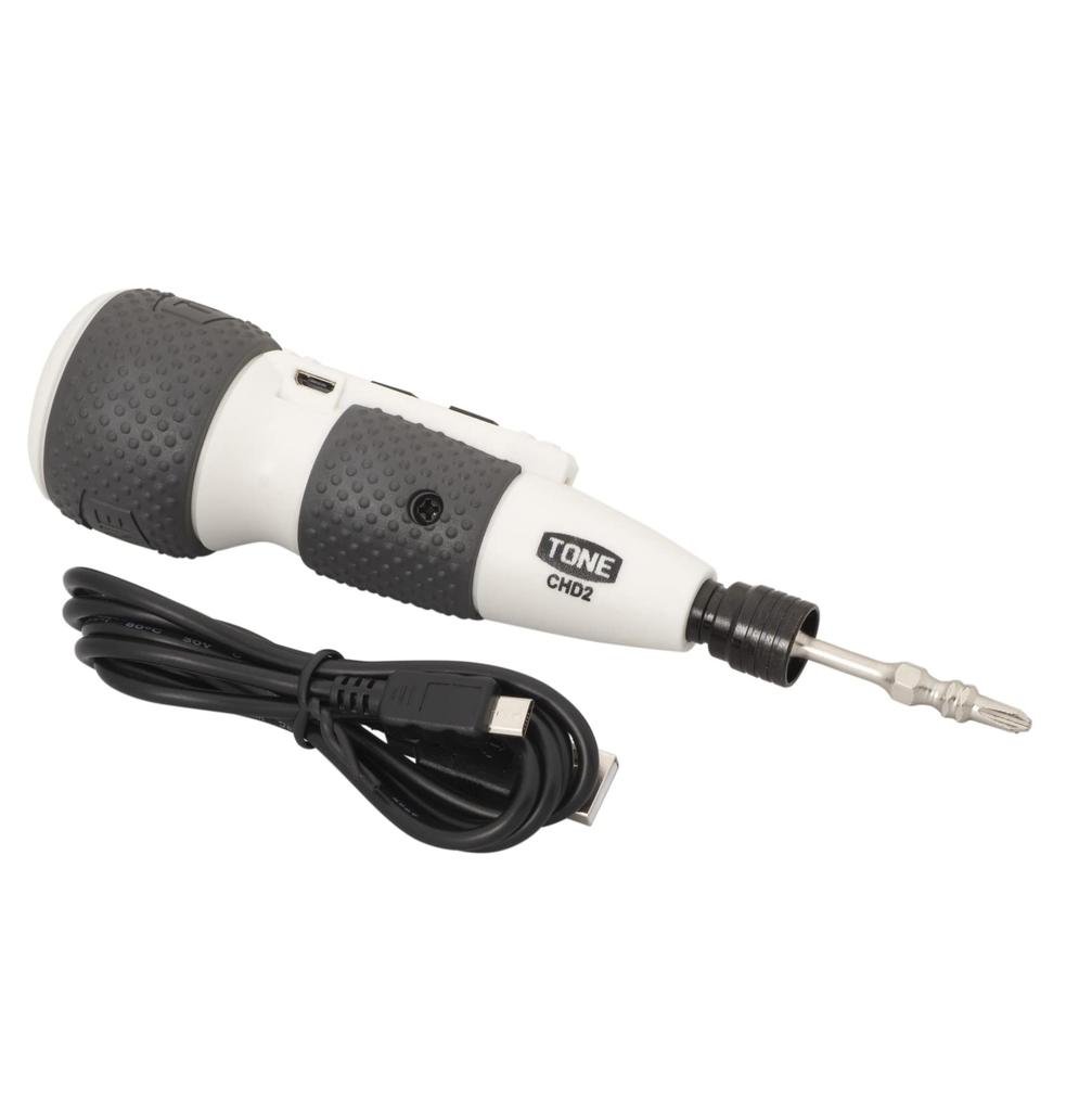 TONE CHD21S Electric Bit Insertion Screwdriver, Type, White, 2.5 N m