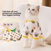 Spring and Summer Breathable Cute Full Print Dog Four-legged Loungewear Kitten Home Thin Air-conditioning Clothing Pet Clothes
