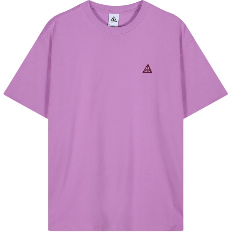 Nike Acg Logo Print Sport Crew Neck Loose Short Sleeve T-Shirt Men Tops Pink DJ3642-532