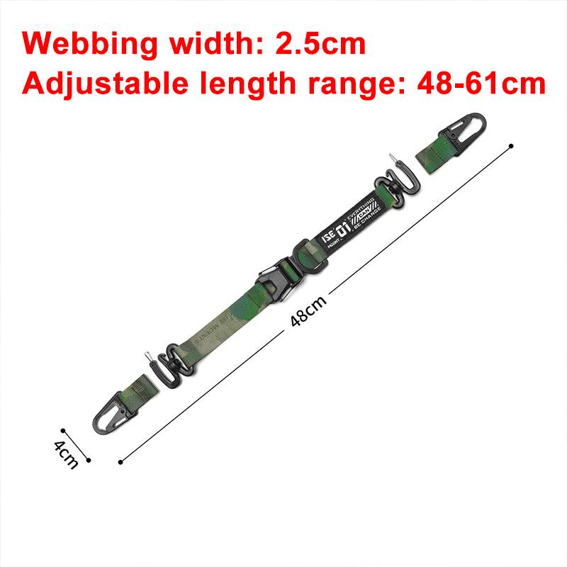 1× Outdoor Camping Hanging Strap Portable Adjustable Hand Lanyard for Bag Camping Picnic Equipment Outdoor Strap Carabiner Clips