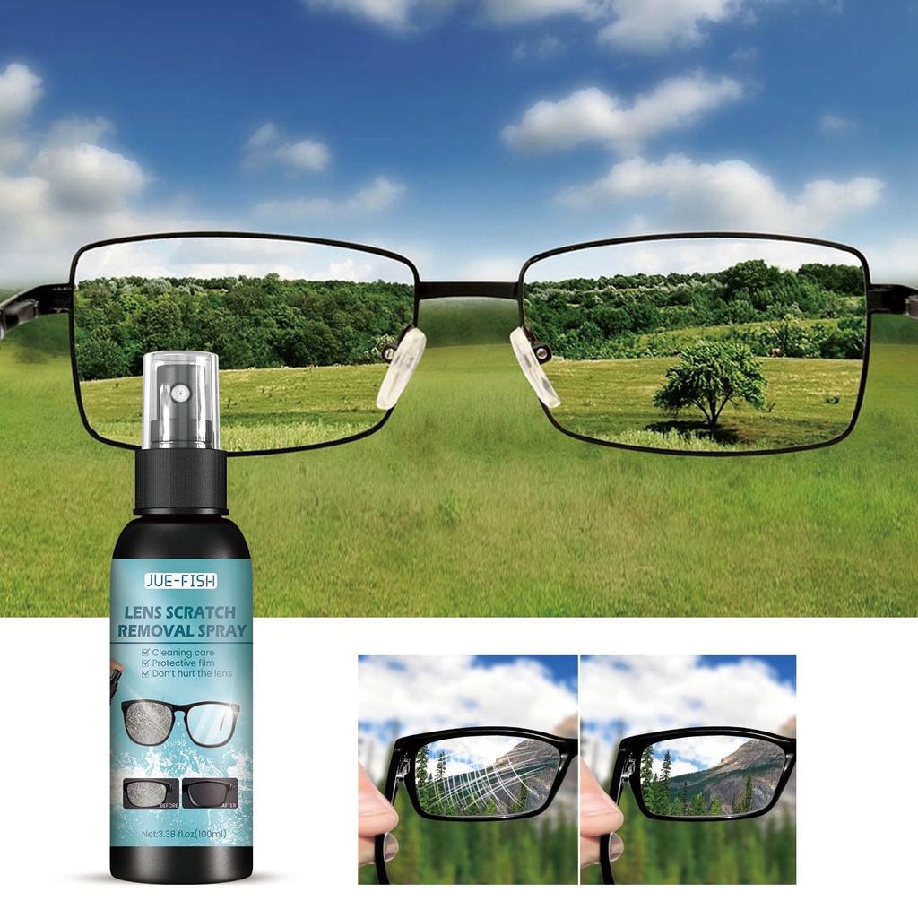 Lens Scratch Remover Glasses And Sunglasses Glasses Cleaner Scratches And Spray Repairs Lens Glass Abrasion Scratches 100ml