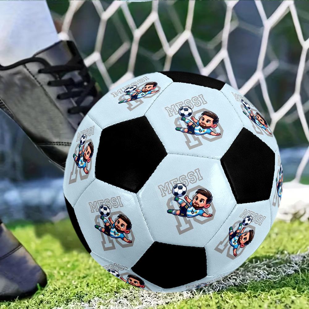 Customize your picture of a size 5 soccer ball, machine-stitched, suitable for indoor/outdoor training and matches.