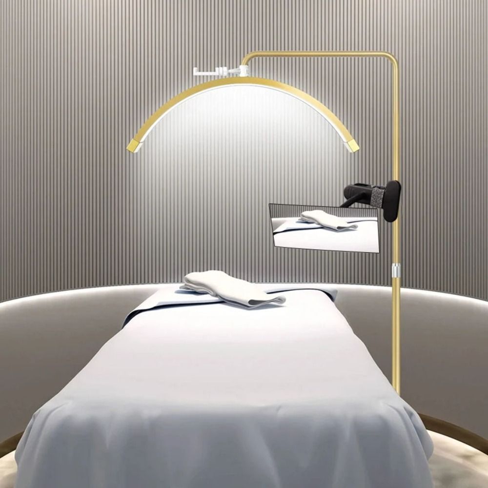 Лупа с клипсой на гибкой ножке, регулируемая лупа, 5-кратное увеличение, настольная