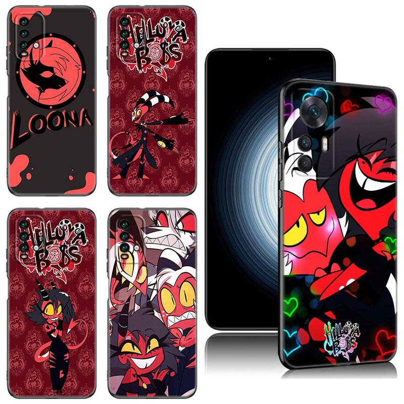 Аниме Helluva Boss черный силиконовый чехол для телефона Xiaomi Redmi 7A 8A 9A 10A 11A 9C 10C 12C 13C 11 Prime A1 A2 + 12 4G Note 9T 12R